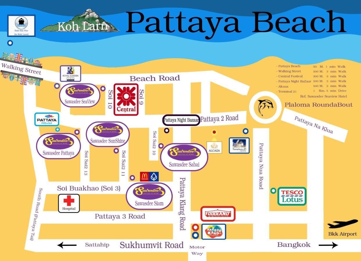 Sawasdee Sea View Hotel Pattaya Exterior foto